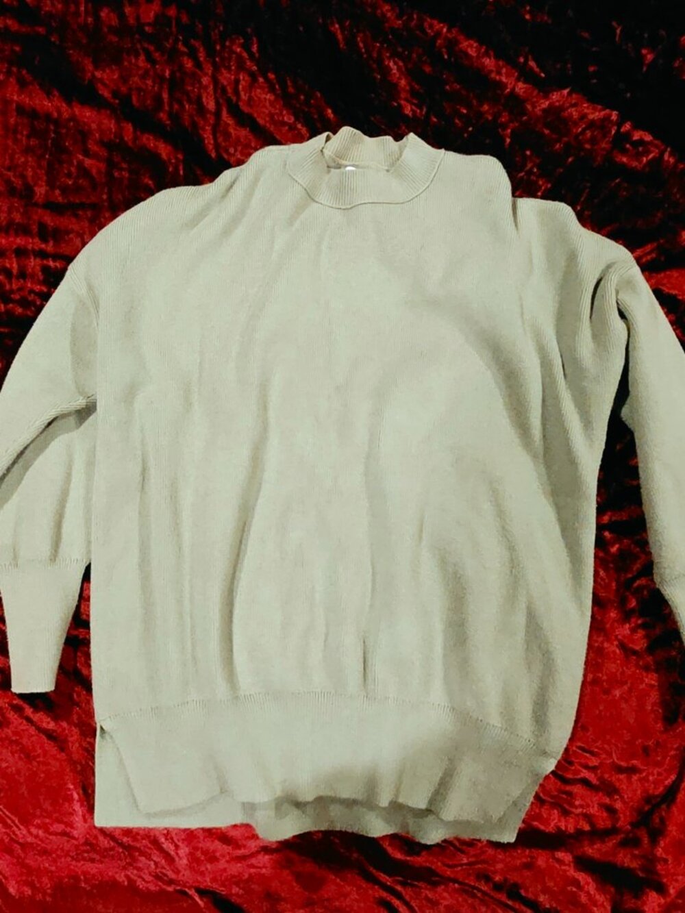 Abercrombie & Fitch Soft A&F Collection Olive Sage Mock Neck Sweater S